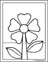 Spring Coloring Flower Flowers Kids Pages Printables Sheets Colorwithfuzzy sketch template
