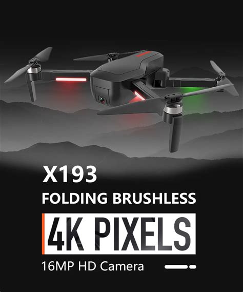 global drone gw professional fpv brushless drone camera p follow  long range drone