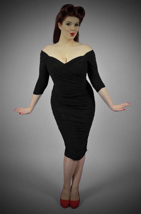 black monica dress the ultimate black 50 s wiggle dress