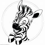 Zebra Coloring Pages Cute Baby Drawing Without Kids Kid Clipartmag Getcolorings Stripes Color sketch template