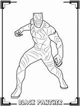 Coloring Avengers Pages Panther Printable Avenger Print Size sketch template