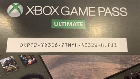 code  game pass ultimate rxboxone