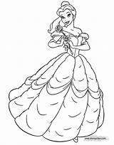Belle Pages Coloring Rose Beast Beauty Disney Princess Disneyclips Holding Kids Colouring Printable Pdf Gif Funstuff Template sketch template