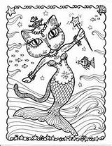 Deborah Muller Pages Mermaid Colouring Coloring Books Adult Cat Crayola Quilt Sheets Bird sketch template