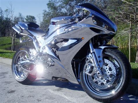 yamaha yzf  totally chrome motorcycles  sale