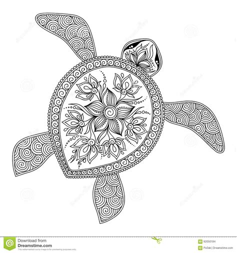printable coloring pages turtle mandala paintcolor ideas fits  bill