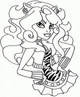 Monster High Coloring Pages Clawdeen Wolf Colouring Coloringkids Color Print Printable Getcolorings Baby Popular Monsters Ever After Wolves Kids Party sketch template