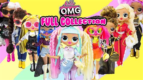 omg dolls full collection unboxing omg makeover hack youtube
