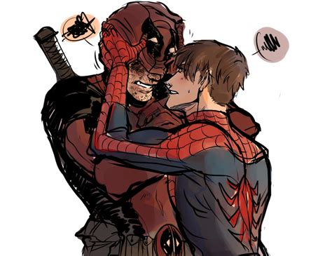 deadpool x spiderman all spiderman avengers comics marvel memes