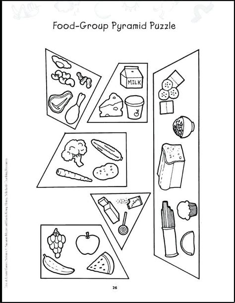 food groups coloring pages  preschoolers group meals food pyramid kids preschool food