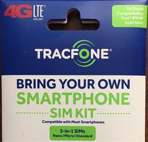 10 Tracfone 4g Lte Sim Card All 3 Sizes In 1 Verizon Wireless
