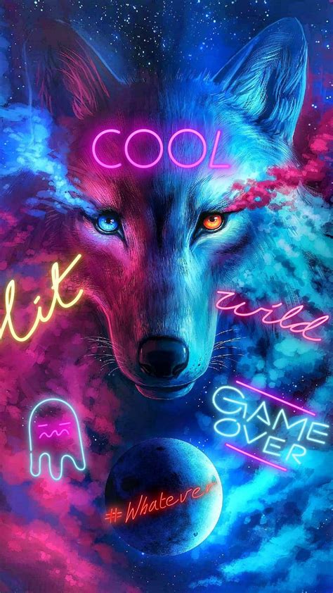 cool galaxy wolf pictures wallpaperscom