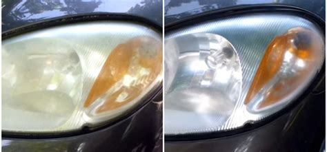 clean foggy headlights  vinegar   clean car lights