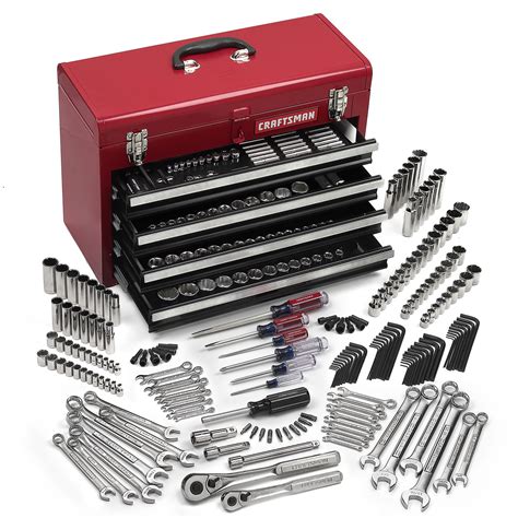craftsman  piece mechanics tool set  tool box shop