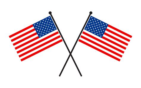 american flags  vector art  vecteezy
