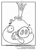Angry Birds Coloring Pages Pig King Kids Bird Epic Xbox Artworks Printable Visit Getcolorings sketch template