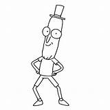 Morty Poopybutthole Meeseeks sketch template