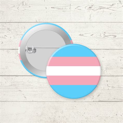 trans flag button trans pin trans badge positive pins etsy