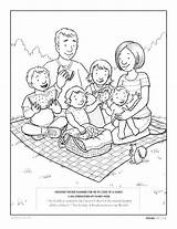 Family Coloring Holy Printable Pages Getcolorings Color sketch template