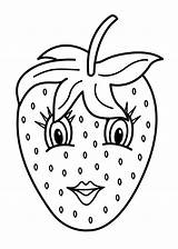 Fruits Pages Coloring Cute Printable Kids Procoloring sketch template
