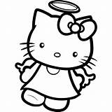 Coloring Kitty Hello Kids Pages Drawing Printable Drawings Angel Colouring Print Cartoon Sheets Draw Cute Tattoos Color Kid Easy Toddler sketch template