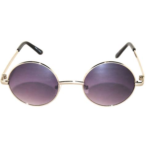 Owl ® Eyewear Sunglasses 43mm Women’s Metal Round Circle Silver Frame