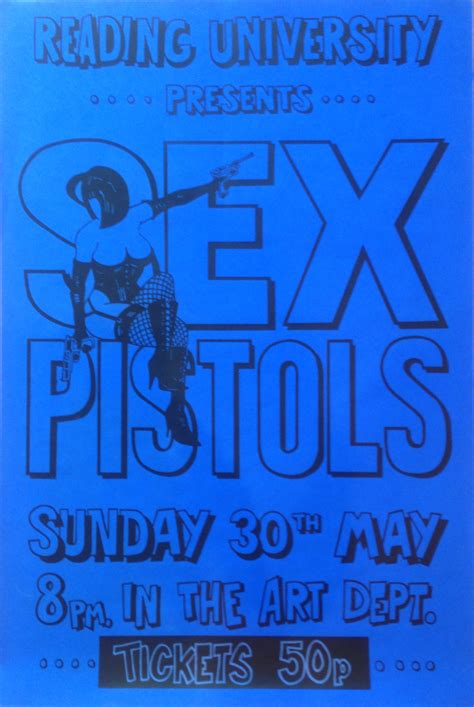 Sex Pistols Reading 1976 Poster Very Rare We Ve