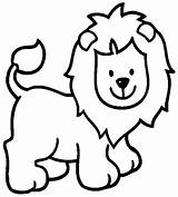 Lion Coloring Pages Lions Baby Kids Printable Cute Clipart Head Animals Cartoon Book Print Drawing Colouring Color Colour Sheets Sheet sketch template