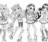 Yelps Ghoulia Coloring Pages Monster High Catty Noir Little Getcolorings Getdrawings sketch template