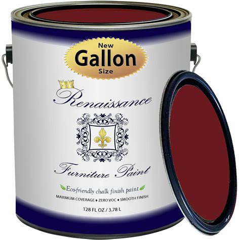 renaissance chalk finish paint burgundy gallon oz chalk furniture cabinet paint