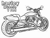 Harley Davidson Coloring Pages Hot Rod Logo Adult Print Printable Motorcycle Kids Drawings Book Detailed Line Colouring Cars Color Rat sketch template