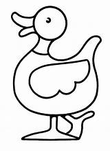 Duck Coloring Pages Young sketch template
