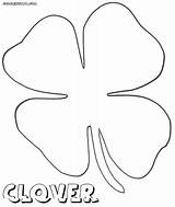 Leaf Clover Four Coloring Pages Drawing Color Getcolorings Getdrawings sketch template