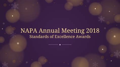 2018 Napa Standards Of Excellence Award Recipients National Apida