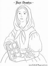 Coloring Saint Catholic Pages St Dymphna Printable Saints Zita Remember March Feast sketch template