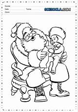 Papai Noel sketch template