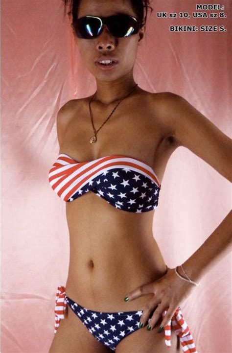 usa american flag bikini bandeau stars and stripes bathing suit spring