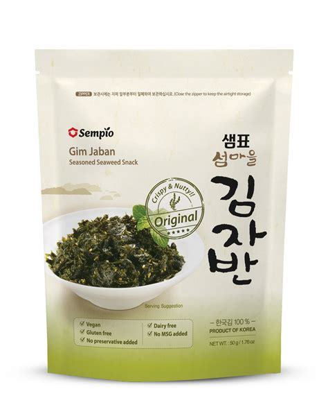 gim jaban seasoned seaweed snack  range sempio