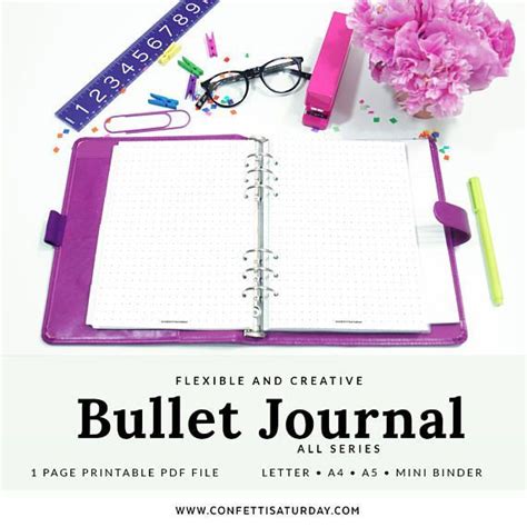 bullet journal paper printable bullet journal dot grid bullet