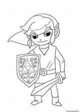 Zelda Link Coloring Legend Pages Wind Waker Printable Coloriage Toon Color Cartoon Imprimer Kids Dessin Sheets Colouring Colorier Print Adult sketch template