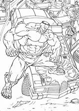 Hulk Coloring Fun Kids sketch template