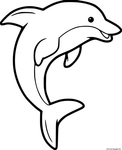 beautiful dolphin coloring page printable