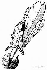 Coloring Pages Space Shuttle Printable Color Transportation Kids Drawing Transport Shuttles Air Nasa Sheet Fusee Sheets Found Getdrawings sketch template