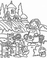 Coloring Garden Pages Gardening Spring Lovely Tools Welcome Color Fairy Easy Preschool Printable Colouring Drawing Kids Sheets Getdrawings Getcolorings Flower sketch template