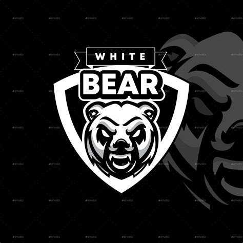 aggressive polar bear logo  peregrino graphicriver