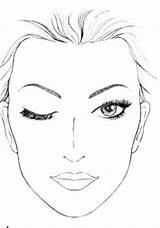 Face Charts Szablony Mac Makijażu Twarz Do Chart Makijaż Sztuka Anioły Kolorowanie sketch template