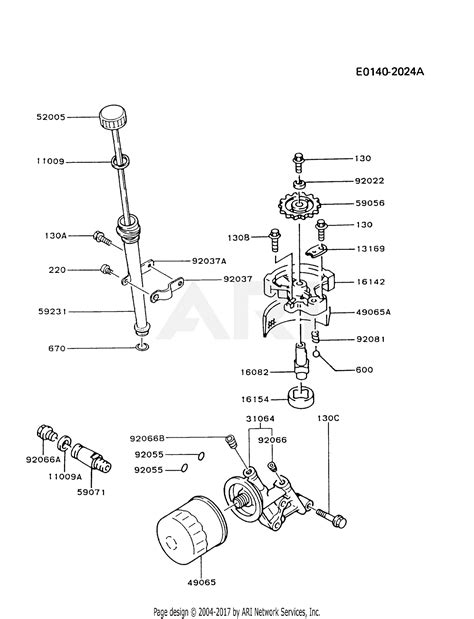 kawasaki fcv   stroke engine fcv parts diagram  lubrication equipment