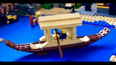 lego moc  thai style boat easy  simple building youtube