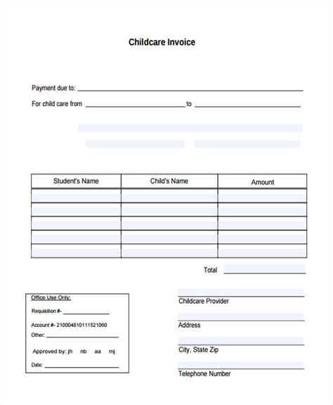 printable invoice examples   google docs google sheets excel