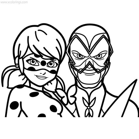 mask  miraculous ladybug coloring pages xcoloringscom